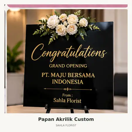 Papan Bunga Akrilik Sail Pekanbaru